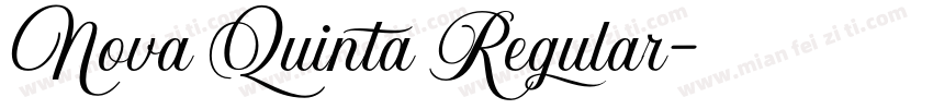 Nova Quinta Regular字体转换
